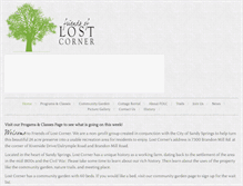 Tablet Screenshot of friendsoflostcorner.org